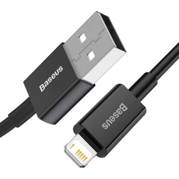 USB-кабель Baseus Superior 2.4A (2m) (Lightning) (Чёрный) CALYS-C01