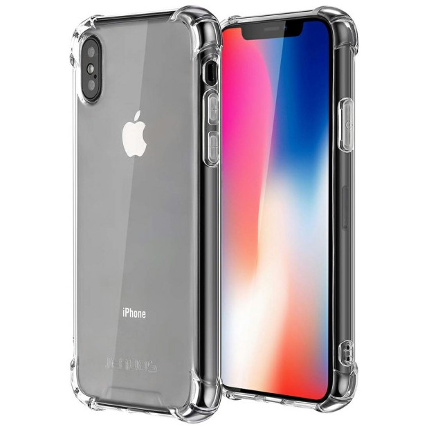 Силикон 6D Apple iPhone XS Max (Прозрачный)