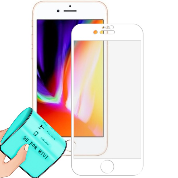 Захисне скло 5D Ceramic Apple iPhone 7  /  8 Біле