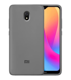 Силикон Original 360 Case Logo Xiaomi Redmi 8A (Серый)