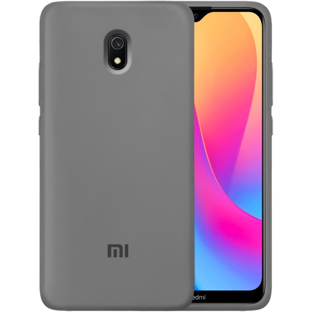 Силіконовий чохол Original 360 Case Logo для Xiaomi Redmi 8A (Сірий)