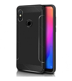 Силикон Soft Carbon Xiaomi Redmi Note 6 / Note 6 Pro (Чёрный)