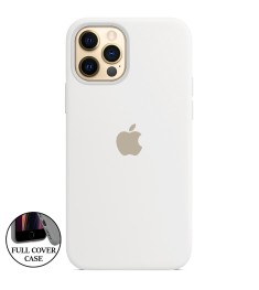 Оригінальний круглий кейс Apple iPhone 12 Pro Max із силікону (06) білий.