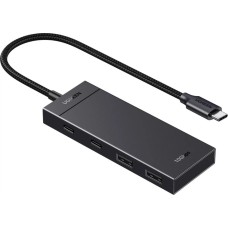 Переходник UGREEN CM806 4in1 (Type-C to 2USB / 2Type-C 3.2)(Gen 2) (Black) (35583)