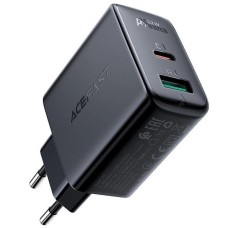 СЗУ-адаптер Acefast A5 32W PD QC 1USB / 1Type-C (Чёрный)