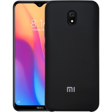 Силіконовий чохол Original 360 з логотипом для Xiaomi Redmi 8A (Чорний)