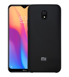 Силіконовий чохол Original 360 з логотипом для Xiaomi Redmi 8A (Чорний)