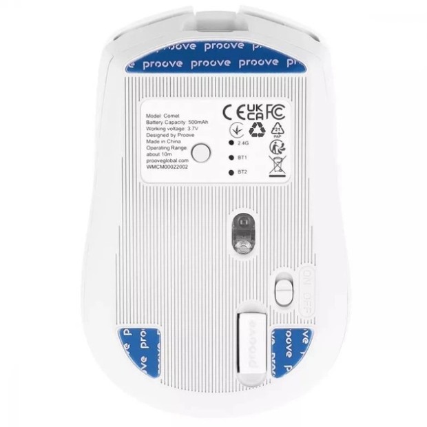 Миша бездротова ігрова Proove Comet (Біла)