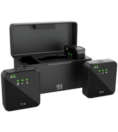 Безпровідний мікрофон петличний XoKo K100 2шт (Lightning  /  Type-C) (Чорний) K1..