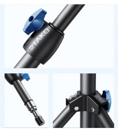 Штатив RTAKO ZJ-ZB01 55cm Matte Finish Carbon Steel Tripod (Black)
