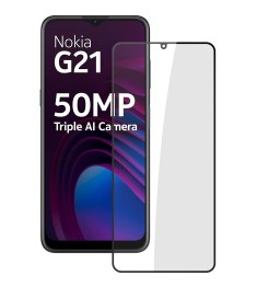 Захисне скло 5D Standard Nokia G21 Чорне