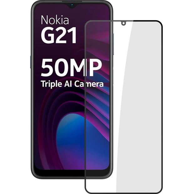 Захисне скло 5D Standard Nokia G21 Чорне