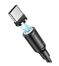 USB-кабель Borofone BX41 Silicone Magnetic (Type-C) (Чорний) (Уцінка) (Категорія..