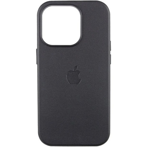 Чохол Leather Case з Magsafe для Apple iPhone 16 Pro Max (чорний)