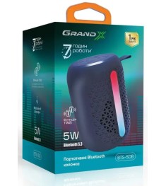 Портативна акустика Grand-X BTS-5DB (Темно-синя) GX