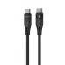 USB-кабель Proove Soft Silicone 60W (1m) (Type-C to Type-C) (чорний)