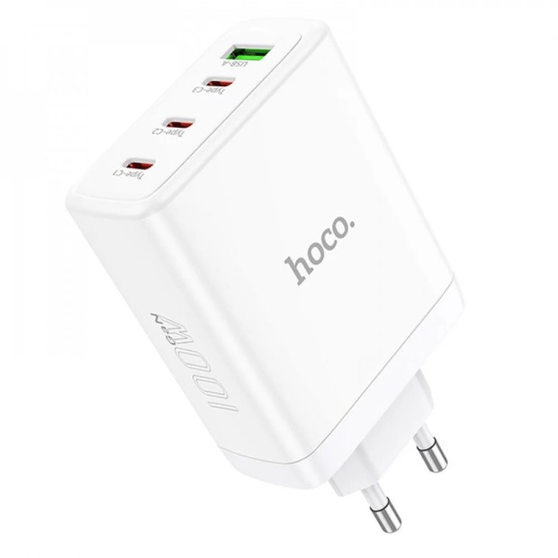 Hoco N31 Leader PD100W 3Type-C / 1USB Charger Adapter (White) Hoco N31 Leader PD100W 3Type-C / 1USB Charger Adapter (White)