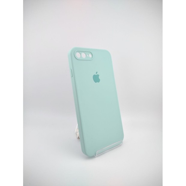 Силіконовий чохол Original Square RoundCam для Apple iPhone 7 Plus  /  8 Plus (21) Бірюзовий.