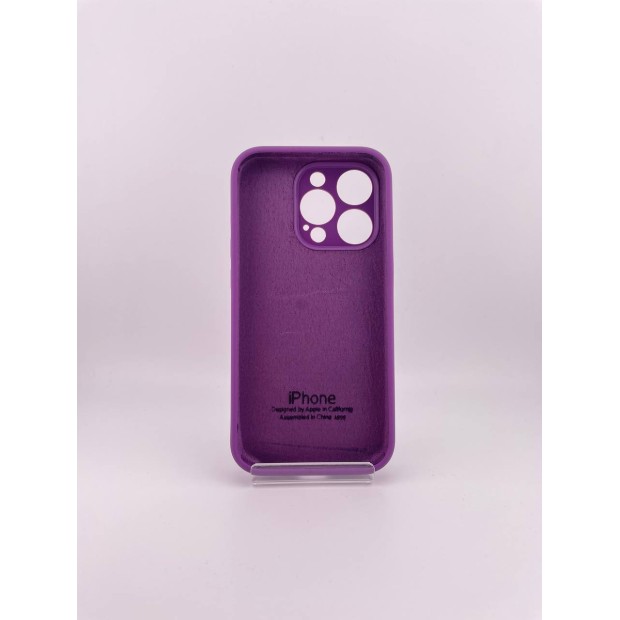 Силіконовий оригінальний чохол RoundCam для Apple iPhone 15 Pro Max (28) Brinjal