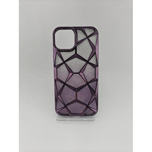 Накладка 3D Prism Metal Apple iPhone 13  /  14 (Аметист)