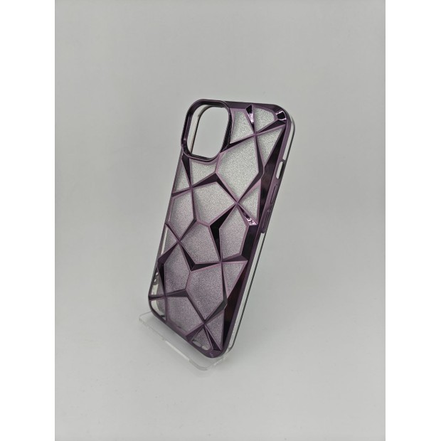 Накладка 3D Prism Metal Apple iPhone 13  /  14 (Аметист)