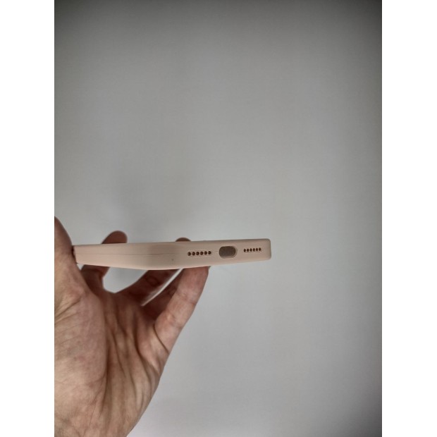 Силіконовий Оригінальний Чохол Квадратної Форми RoundCam для Apple iPhone 11 (08) Рожевий Пісок