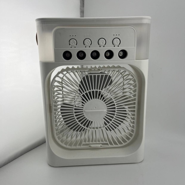Настільний вентилятор-зволожувач Mini Cooling Fan LED (Білий) (Уцінка) (Категорія 1)
