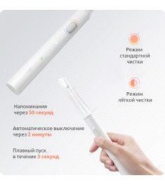 Электрическая Зубная Щётка MiJia Sonic Electric Toothbrush T100 (White)