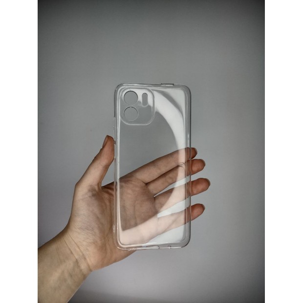 Силіконовий чохол WS для Xiaomi Redmi A2  /  A1 (з шторкою для камери) (прозорий)