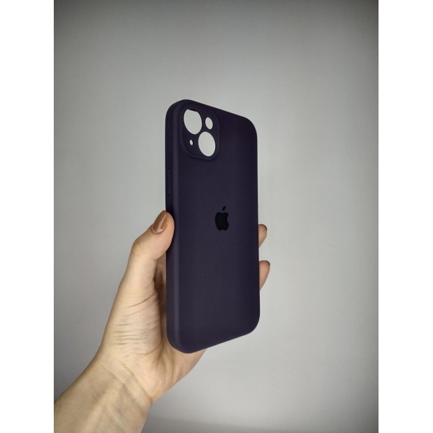 Силіконовий чохол Original RoundCam для Apple iPhone 14 Plus (баклажан)