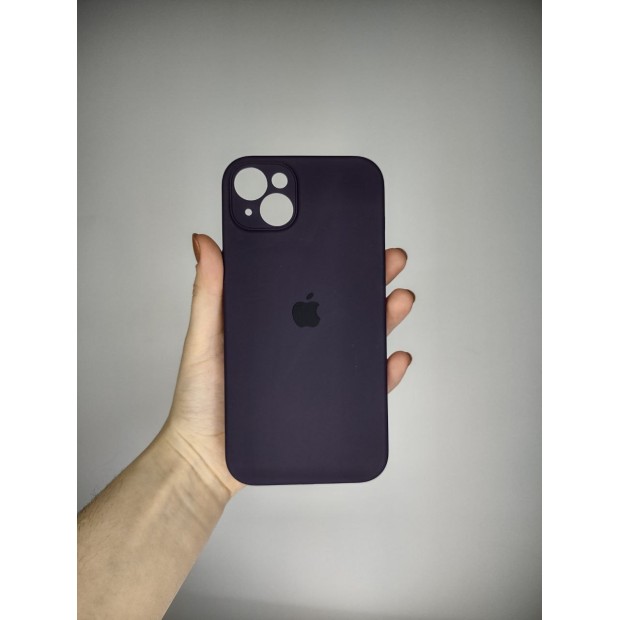 Силіконовий чохол Original RoundCam для Apple iPhone 14 Plus (баклажан)