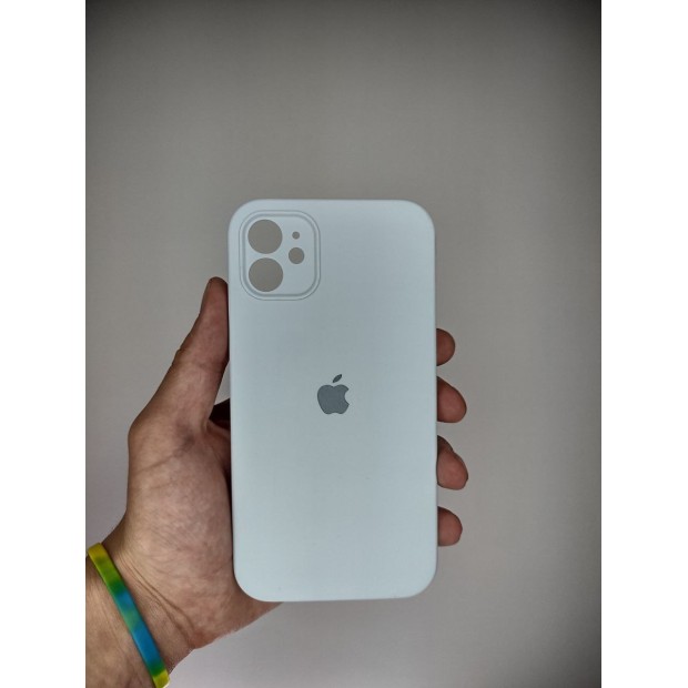 Силіконовий оригінальний чохол Square RoundCam для Apple iPhone 11 (53) блакитний