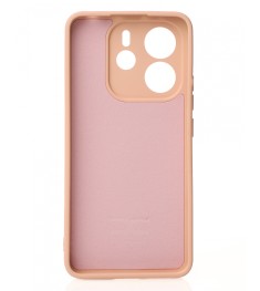 Силіконова оригінальна накладка Xiaomi Redmi Note 14 4G (A) (ShutCam) (Персикови..