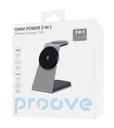 Беспроводное зарядное устройство Proove Omni Power 3in1 (Grey) WSOP15020003
