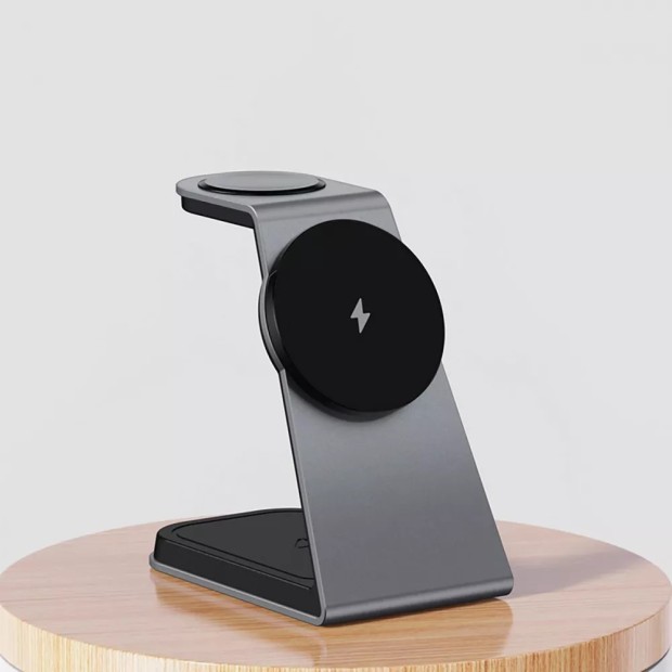 Бездротовий зарядний пристрій Proove Omni Power 3в1 (Сірий) WSOP15020003