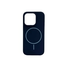 Силикон Original Round Case with MagSafe Apple iPhone 15 Pro Max (09) Midnight Blue