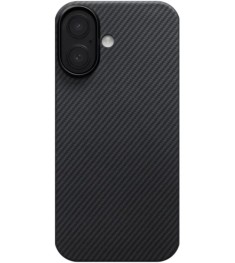 Накладка Pitaka Ultra-Slim Twill для Apple iPhone 17 (Чорний / Сірий)