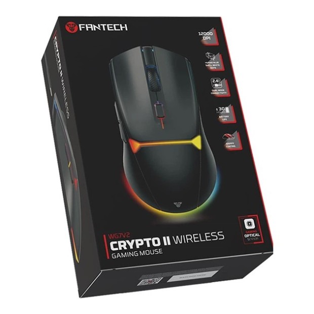 Мышь беспроводная игровая Fantech VG7V2 Crypto II (Чёрный)