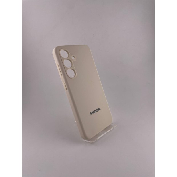 Чохол Silicone Case with MagSafe Samsung Galaxy S24  /  S25 (Молочний)