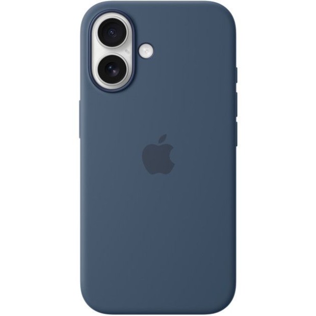 Чехол Silicone Case with MagSafe Apple iPhone 16 (Denim)