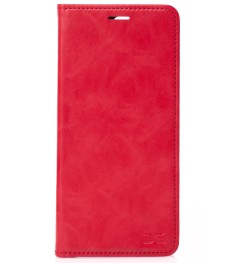 Чехол-книжка Leather Elegant Motorola Moto G56 (Красный)