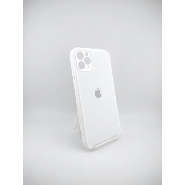 Силіконовий оригінальний чохол Square RoundCam для Apple iPhone 11 Pro Max (06) білий