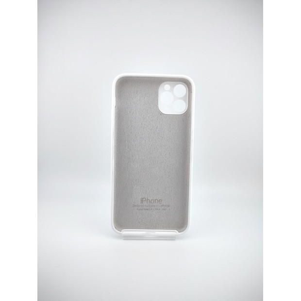 Силіконовий оригінальний чохол Square RoundCam для Apple iPhone 11 Pro Max (06) білий