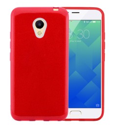 Чохол силіконовий з глітером для Meizu M5c (Червоний)