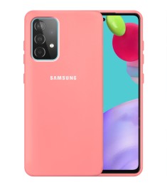 Силіконовий чохол Original 360 Logo для Samsung Galaxy A52 (2021) (Рожевий)