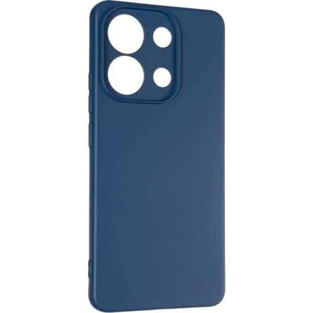 Силіконовий чохол Original Premium для Xiaomi Redmi Note 13 Pro 4G (ShutCam) (Темно-синій)