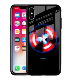Накладка з підсвічуванням для iPhone XS Max (Капітан Америка)