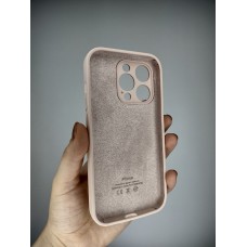 Силикон Original Round Case Apple iPhone 14 Pro (08) Pink Sand