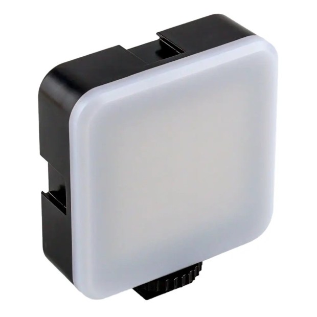 Набор для съемки LED-лампа PY-49 на прищепке с микрофоном (Чёрный)