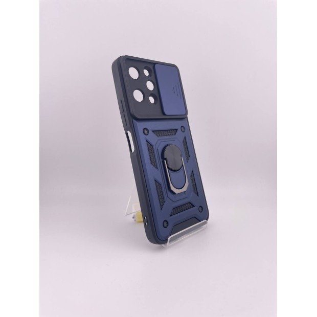 Бронь-чехол Ring Serge Armor Case Xiaomi Redmi 12 / Poco M6 Pro 5G (ShutCam) (Синий)